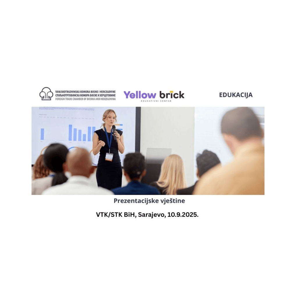 Poziv na seminar Prezentacijske vještine, Sarajevo, 10.9.2025.god.